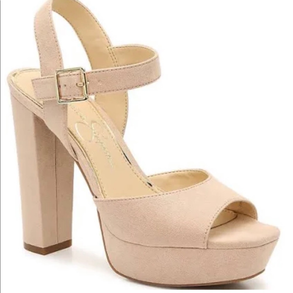 JESSICA SIMPSON PRIELLA SUEDE HEEL